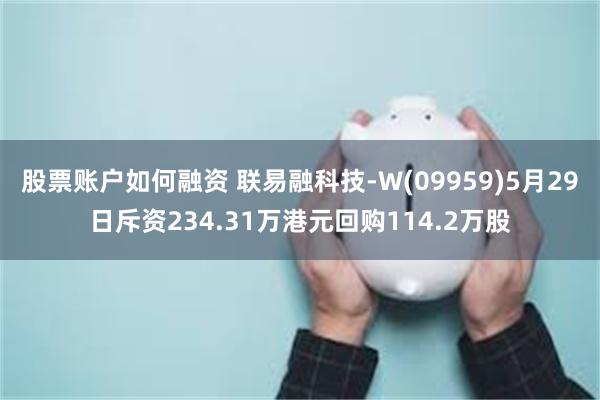 股票账户如何融资 联易融科技-W(09959)5月29日斥资234.31万港元回购114.2万股