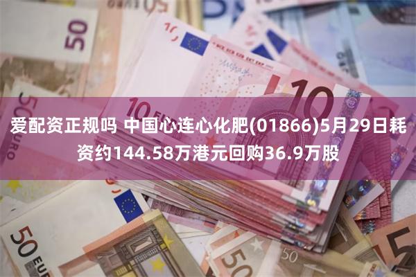 爱配资正规吗 中国心连心化肥(01866)5月29日耗资约144.58万港元回购36.9万股