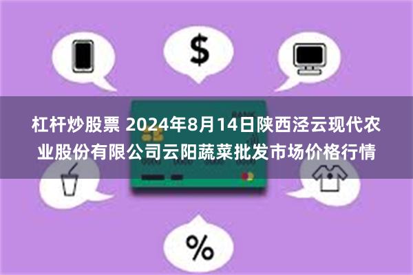 杠杆炒股票 2024年8月14日陕西泾云现代农业股份有限公司云阳蔬菜批发市场价格行情