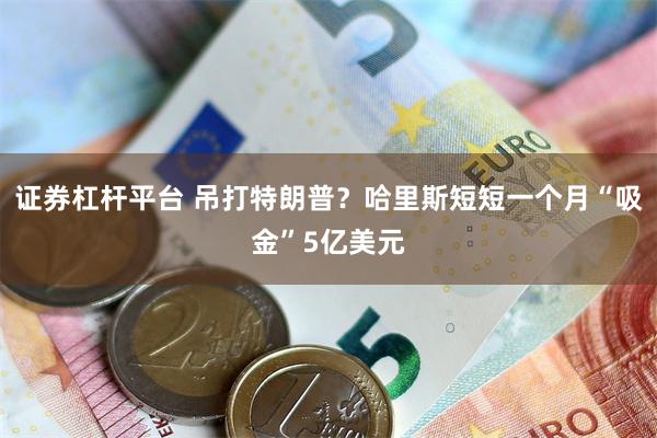 证券杠杆平台 吊打特朗普？哈里斯短短一个月“吸金”5亿美元