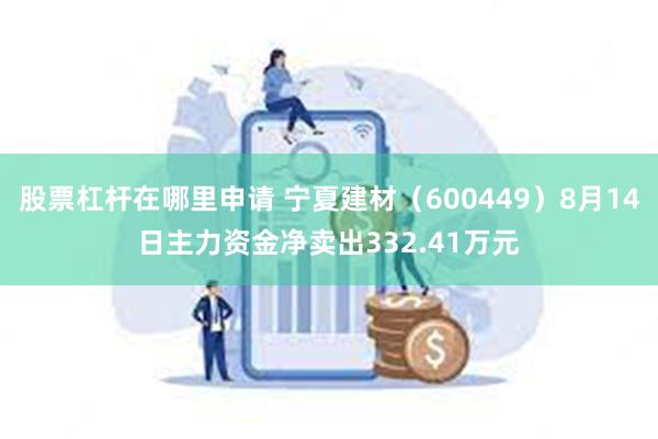 股票杠杆在哪里申请 宁夏建材（600449）8月14日主力资金净卖出332.41万元