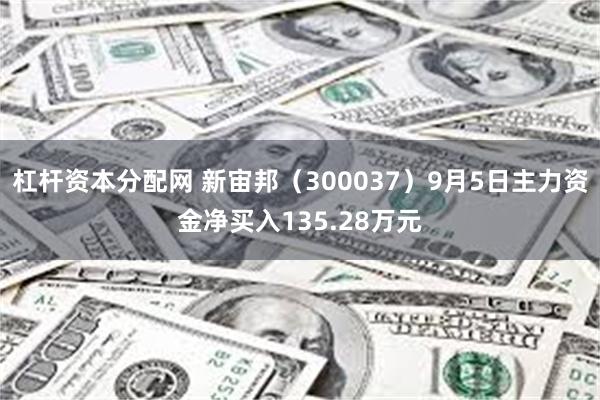 杠杆资本分配网 新宙邦（300037）9月5日主力资金净买入135.28万元