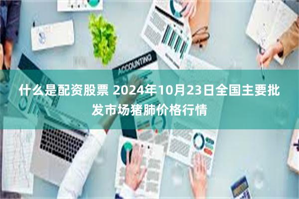 什么是配资股票 2024年10月23日全国主要批发市场猪肺价格行情