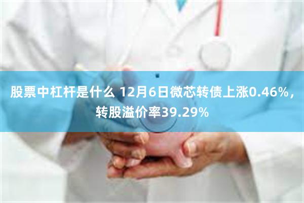 股票中杠杆是什么 12月6日微芯转债上涨0.46%，转股溢价率39.29%