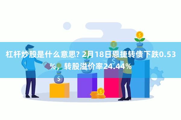 杠杆炒股是什么意思? 2月18日恩捷转债下跌0.53%，转股溢价率24.44%