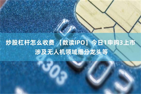 炒股杠杆怎么收费 【数读IPO】今日1申购3上市 涉及无人机领域细分龙头等
